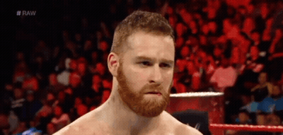 Bearded Man In Wrestling Ring With Crowd GIF