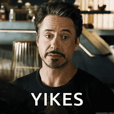 Bearded Man In Yikes Shirt GIF