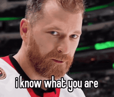 Bearded Man Jersey I Know What You Are GIF