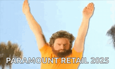 Bearded Man Jumping Paramount Retail 2025 GIF