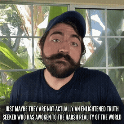 Bearded Man Just Maybe Not Actually An Enlightened GIF