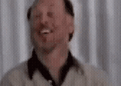 Bearded Man Laughing Eyes Closed GIF