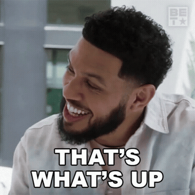 Bearded Man Laughing That's What's Up GIF