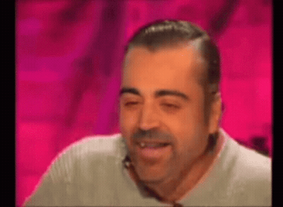 Bearded Man Laughing With Eyes Closed GIF
