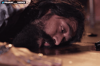 Bearded Man Laying On Floor Pranay Varma GIF