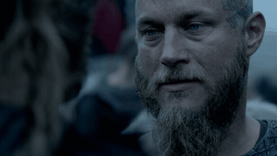 Bearded Man Looking At Another Man GIF