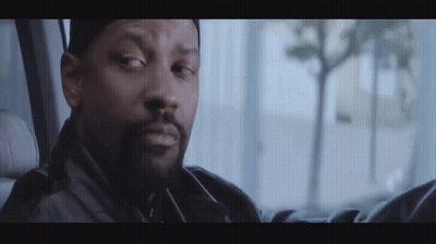 Bearded Man Looking Out Car Window GIF