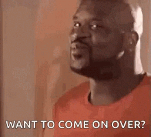 Bearded Man Looking Up Says Want To Come On Over GIF