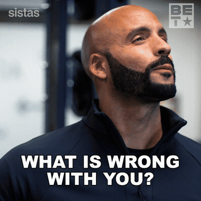 Bearded Man Looking Up What Is Wrong With You GIF