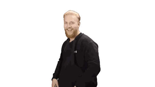 Bearded Man Lors Jacket Sticker