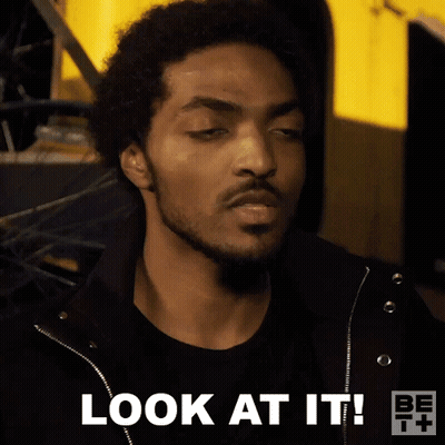 Bearded Man Making Face Says Look At It GIF