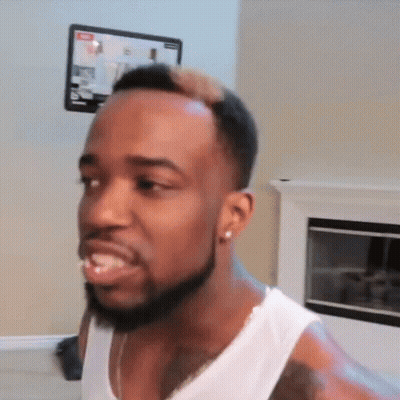 Bearded Man Making Funny Face GIF
