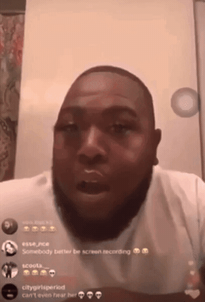 Bearded Man Making Funny Face GIF