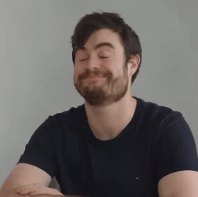 Bearded Man Making Funny Face Arms Crossed GIF