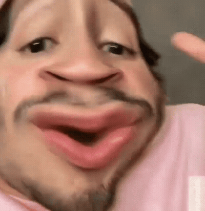 Bearded Man Making Funny Face GIF