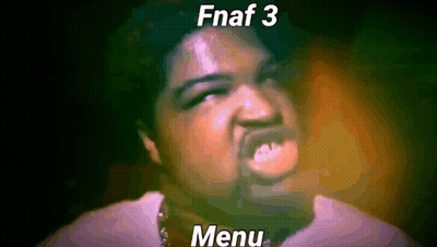 Bearded Man Making Funny Face FNAF 3 Menu GIF