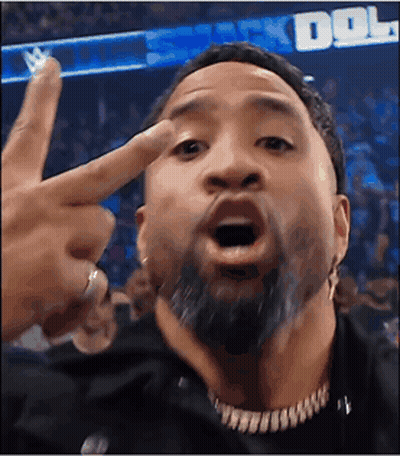Bearded Man Making Funny Face Pointing At Himself GIF