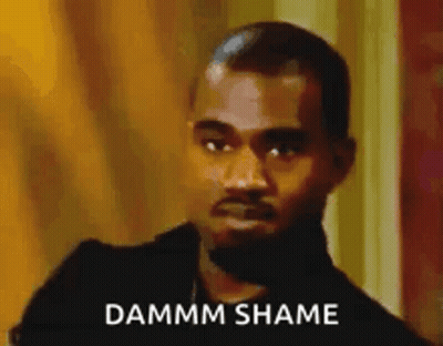 Bearded Man Making Funny Face Saying Dammm Shame GIF