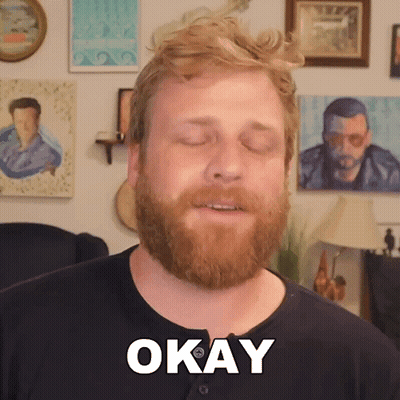 Bearded Man Making OK Sign GIF