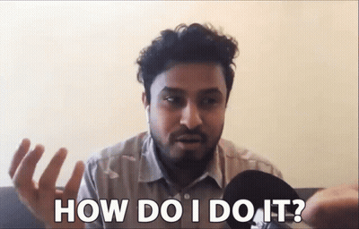 Bearded Man Mic How Do I Do It GIF