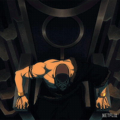 Bearded Man On Throne With Netflix Logo GIF