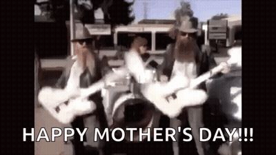 Bearded Man Playing Guitar With Drummer GIF