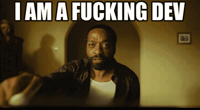 Bearded Man Pointing Saying I Am A Fucking Dev GIF