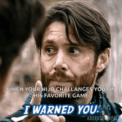 Bearded Man Pointing Saying I Warned You GIF