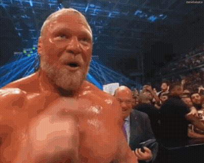 Bearded Man Raising Hands In Crowd GIF
