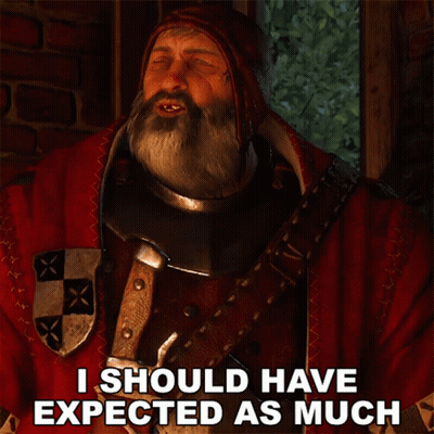 Bearded Man Red Robe Says Expected As Much GIF
