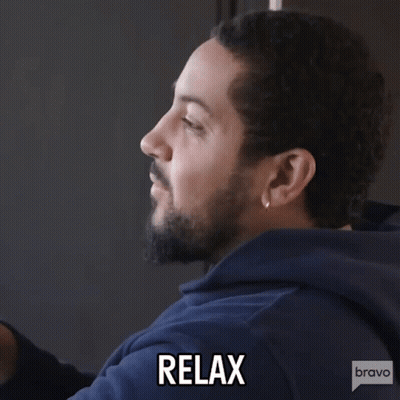Bearded Man Relaxing GIF