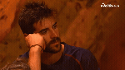 Bearded Man Resting Head On Hand Eitb.eus GIF