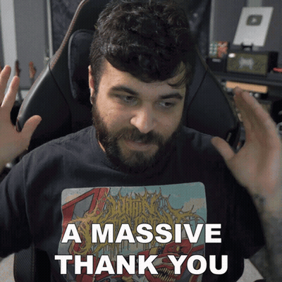 Bearded Man Saying A Massive Thank You GIF