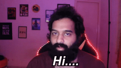 Bearded Man Saying Hi GIF
