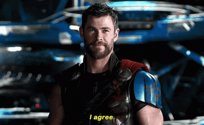 Bearded Man Saying I Agree Beside Blue Vehicle GIF