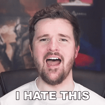 Bearded Man Saying I Hate This