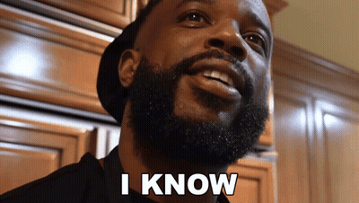 Bearded Man Saying I Know GIF