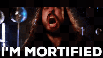 Bearded Man Saying I'm Mortified GIF