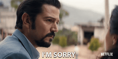 Bearded Man Saying I'm Sorry To Woman GIF