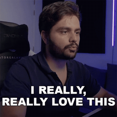 Bearded Man Saying I Really Love This GIF