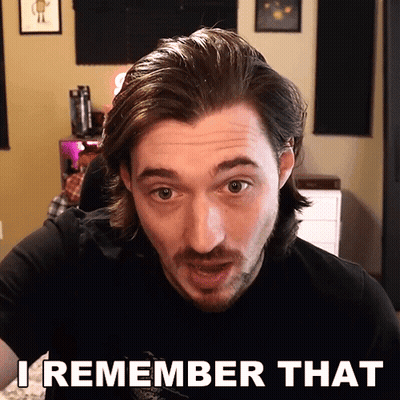 Bearded Man Saying I Remember That GIF