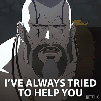 Bearded Man Saying I've Always Tried To Help You Netflix GIF