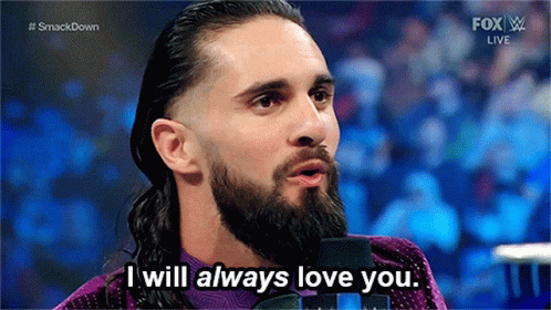 Bearded Man Saying I Will Always Love You GIF