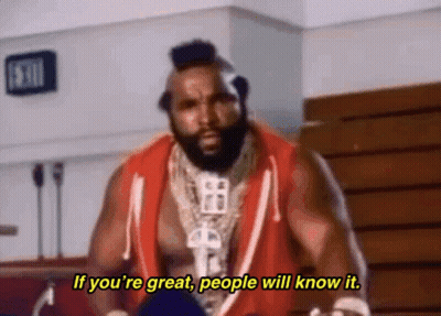Bearded Man Saying If You're Great People Will Know It GIF