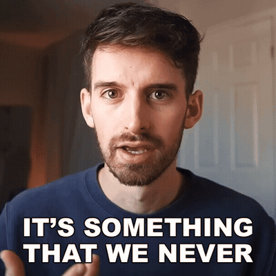 Bearded Man Saying It's Something We Never