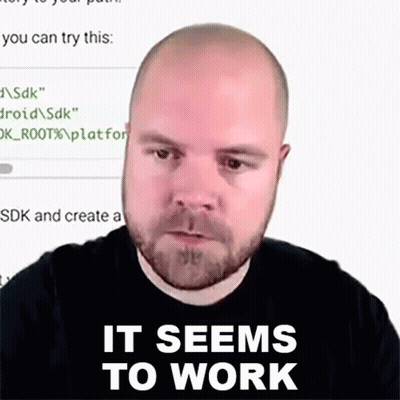 Bearded Man Saying It Seems To Work GIF