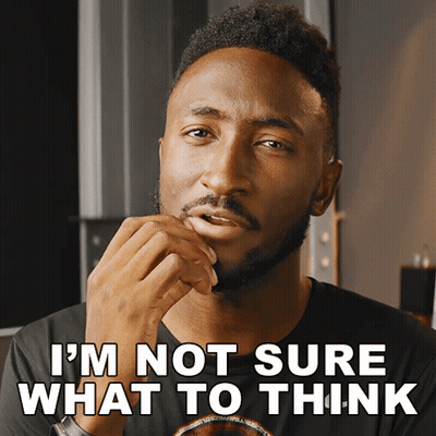 Bearded Man Saying Not Sure What To Think GIF