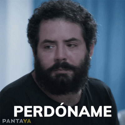 Bearded Man Saying Perdoname GIF