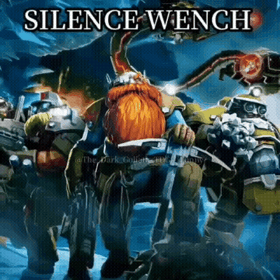Bearded Man Saying Silence Wench GIF