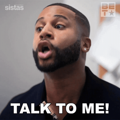 Bearded Man Saying Talk To Me GIF